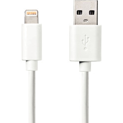 Cordon USB type A vers type Lightning 2m blanc