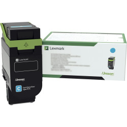 Lexmark 75M2HC0 toner laser cyan haute capacité authentique