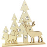 Scène de Noël en bois à poser