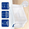 Boite de rangement 85L transparente