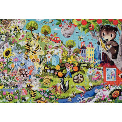 Puzzle 100 pièces EEBOO, protection des abeilles