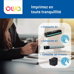 OWA cartouche laser cyan Haute capacité remanufacturée compatible HP 2