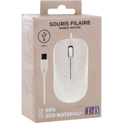 Souris filaire T'NB en bioplastique