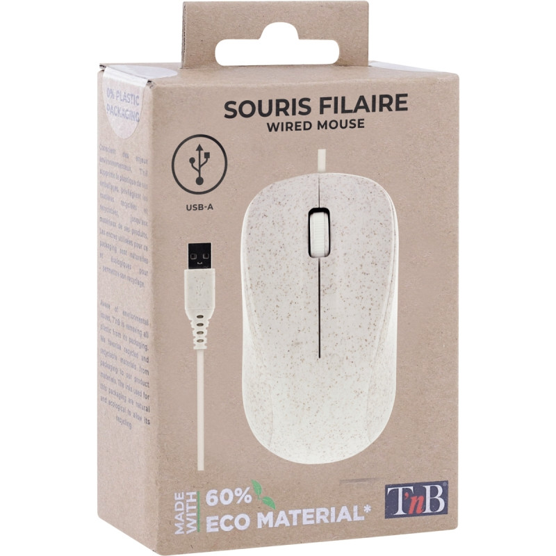 Souris filaire T'NB en bioplastique