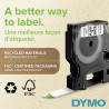 Recharge DYMO D1 24 mm x 7 m impression noir support blanc