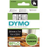 Recharge DYMO D1 24 mm x 7 m impression noir support blanc