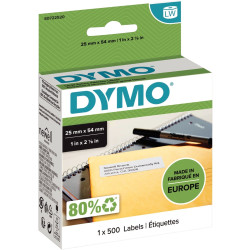 Boite de 1 rouleau de 500 étiquettes adresse 25 x 54 mm