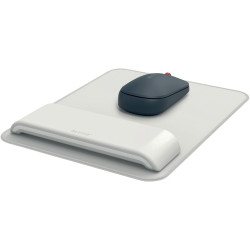 Tapis de souris Ergo avec repose-poignet réglable gris clair
