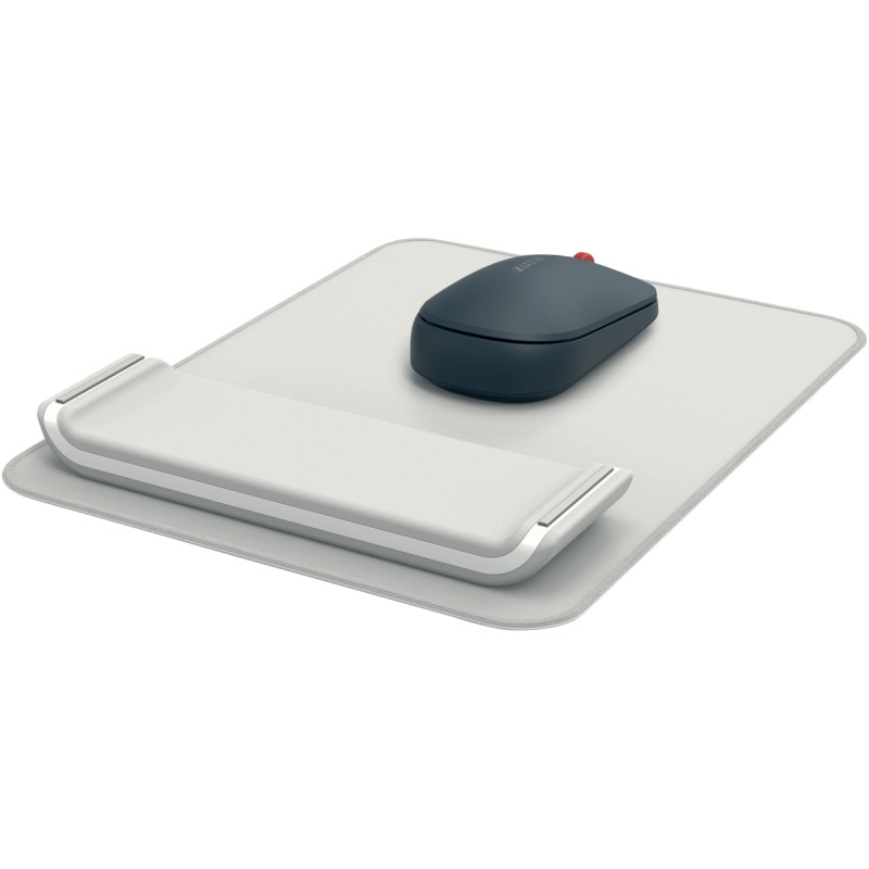 Tapis de souris Ergo avec repose-poignet réglable gris clair