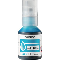 Brother BTD180 bouteille jet d'encre cyan authentique (BTD180C)