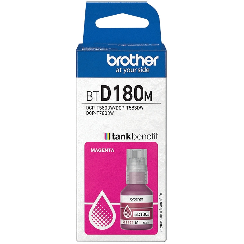 Brother BTD180 bouteille jet d'encre magenta authentique (BTD180M)