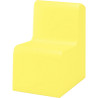 Chauffeuse simple en PVC 45x60x68cm jaune