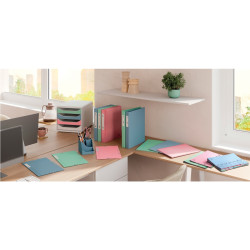 Classeur 4 anneaux en carton recyclé AUTENTIK, format A4, dos 4 cm, co