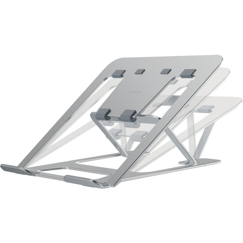 Support ordinateur portable nomade argent