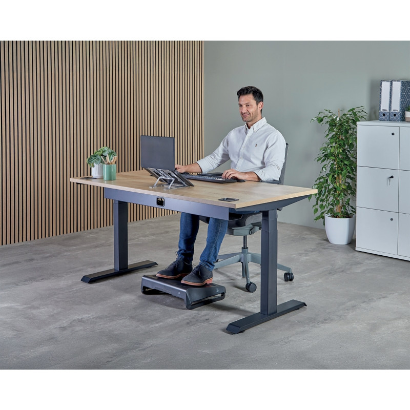 Support ordinateur portable nomade argent