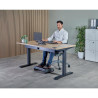 Support ordinateur portable nomade argent