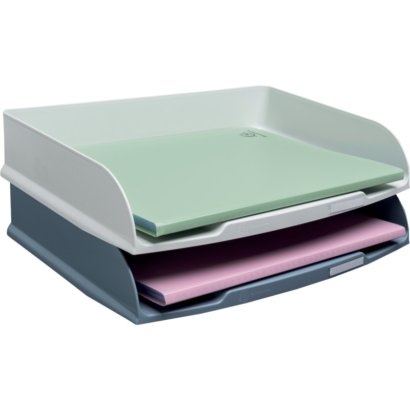 Corbeille courrier horizontale Autentik blanc