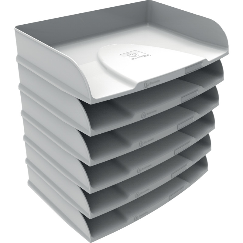 Corbeille courrier horizontale Autentik blanc