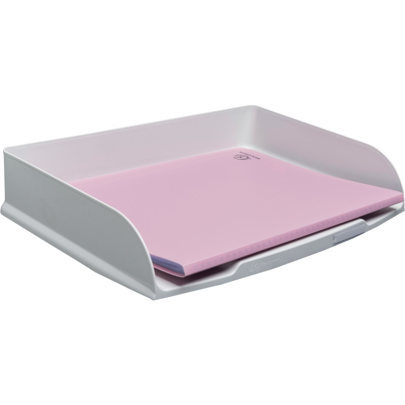 Corbeille courrier horizontale Autentik blanc