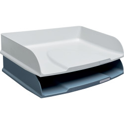 Corbeille courrier horizontale Autentik blanc