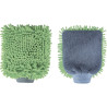 Gant microfibre double face vert