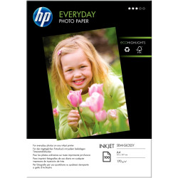 Paquet de 100 feuilles de papier photo semi-galcé marque HP Q2510A for