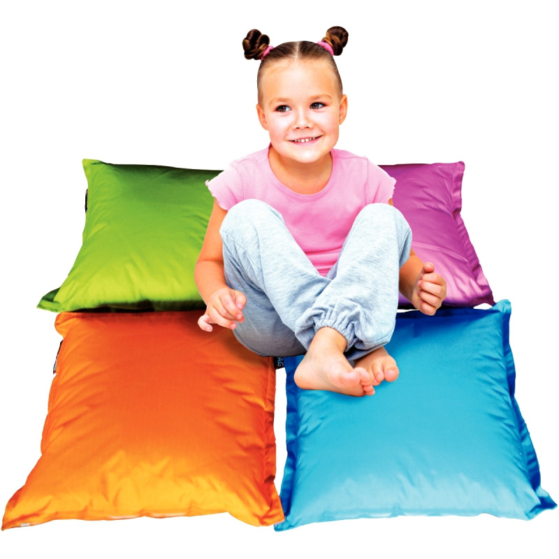 Set de 4 coussins 60x60cm assortis