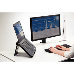 Support ordinateur portable Easy Riser 17" noir