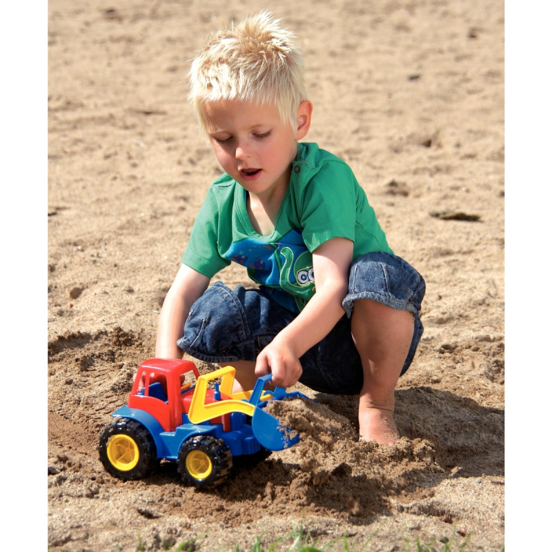 Tractopelle en plastique, longueur 42 cm