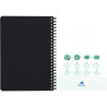 Cahier à reliure intégrale 180 pages OCEANIS format A5, quadrillé 5x5,