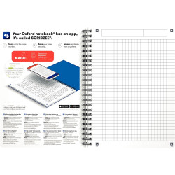 Cahier à reliure intégrale 180 pages OCEANIS format A5, quadrillé 5x5,