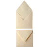 Paquet de 20 enveloppes Pollen 140x140mm 120g ivoire