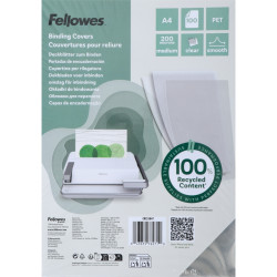 Paquet de 100 couvertures PET lisse incolore épaisseur 20/100ème forma