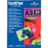 Paquet de 20 feuilles de papier photo brillant marque Brother format A
