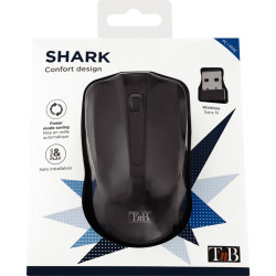 Souris sans fil T'NB Shark couleur noire