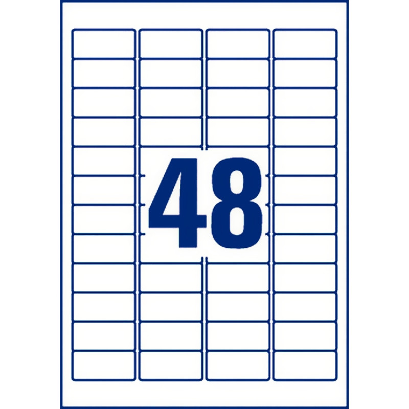 Pochette de 960 étiquettes indéchirables argentées adhésif permanent 4