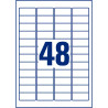 Pochette de 960 étiquettes indéchirables argentées adhésif permanent 4