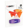 Clé USB 2.0 Emtec C410 8 Go violete