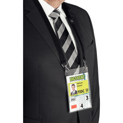 Boîte de 10 porte-badge A6 avec lacet