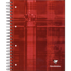 Reliure intégrale 180 pages CLAIREFONTAINE, format 24x32 cm, quadrillé