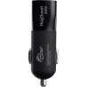 Chargeur voiture 2 ports USB-A et USB-C noir