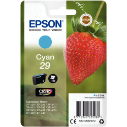Epson FRAISE / 29 cartouche jet d'encre cyan authentique (T298240)