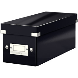 Boite de rangement CLICK&STORE format CD noire