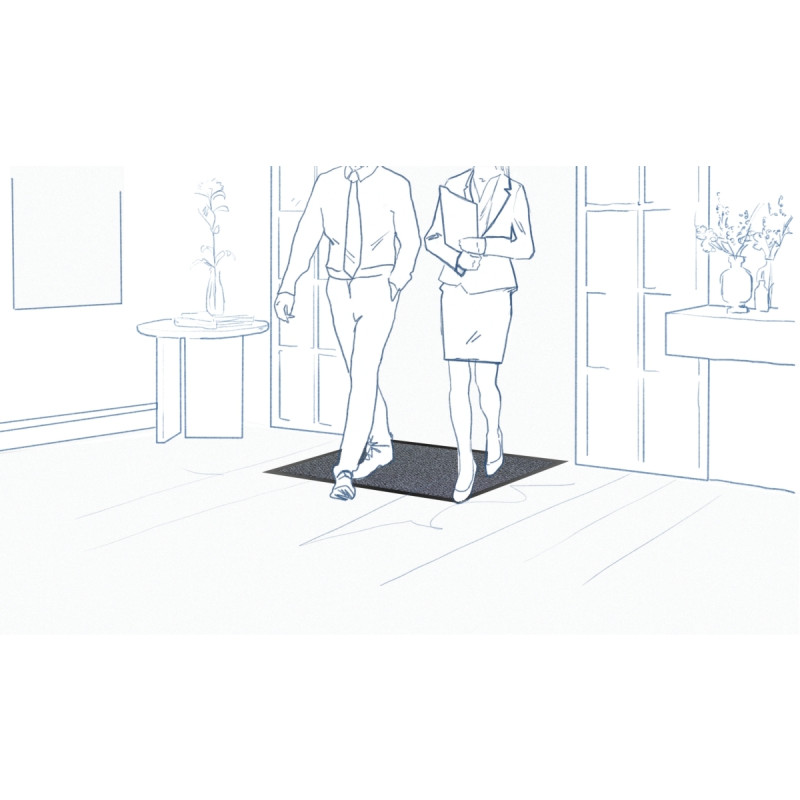 Tapis intérieur / extérieur 60x90 gris