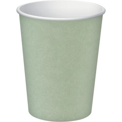 Paquet de 15 gobelets en carton 20CL vert Olive