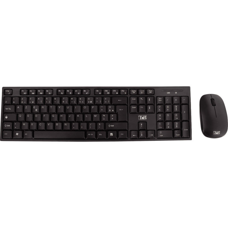 Pack clavier et souris sans fil T'NB Classy couleur noir