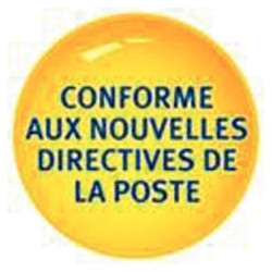 Boîte de 1000 étiquettes d'affranchissement 175x45mm