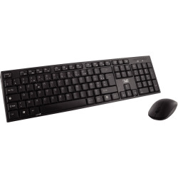 Pack clavier et souris sans fil T'NB Classy couleur noir