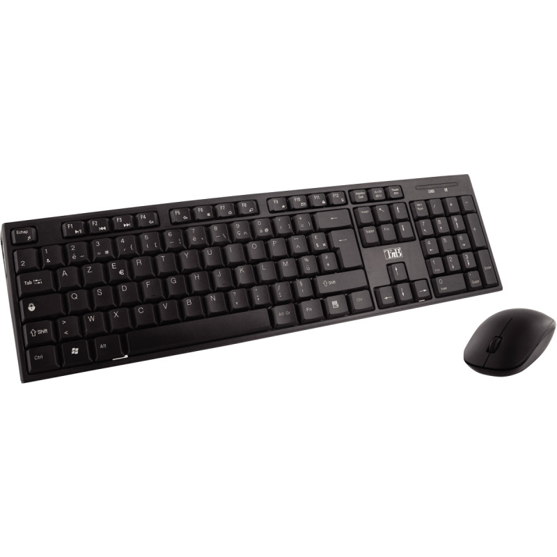 Pack clavier et souris sans fil T'NB Classy couleur noir