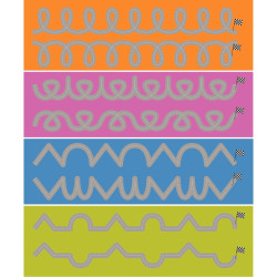 Set de 8 pistes graphiques 100x15cm n°2